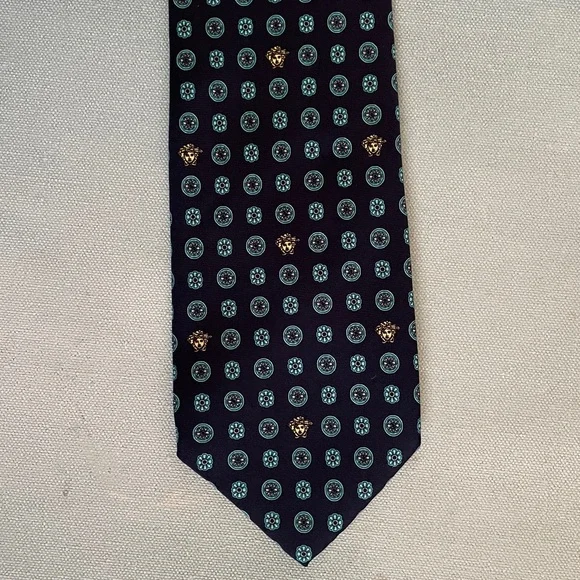 Authentic Versace Silk Tie Medusa